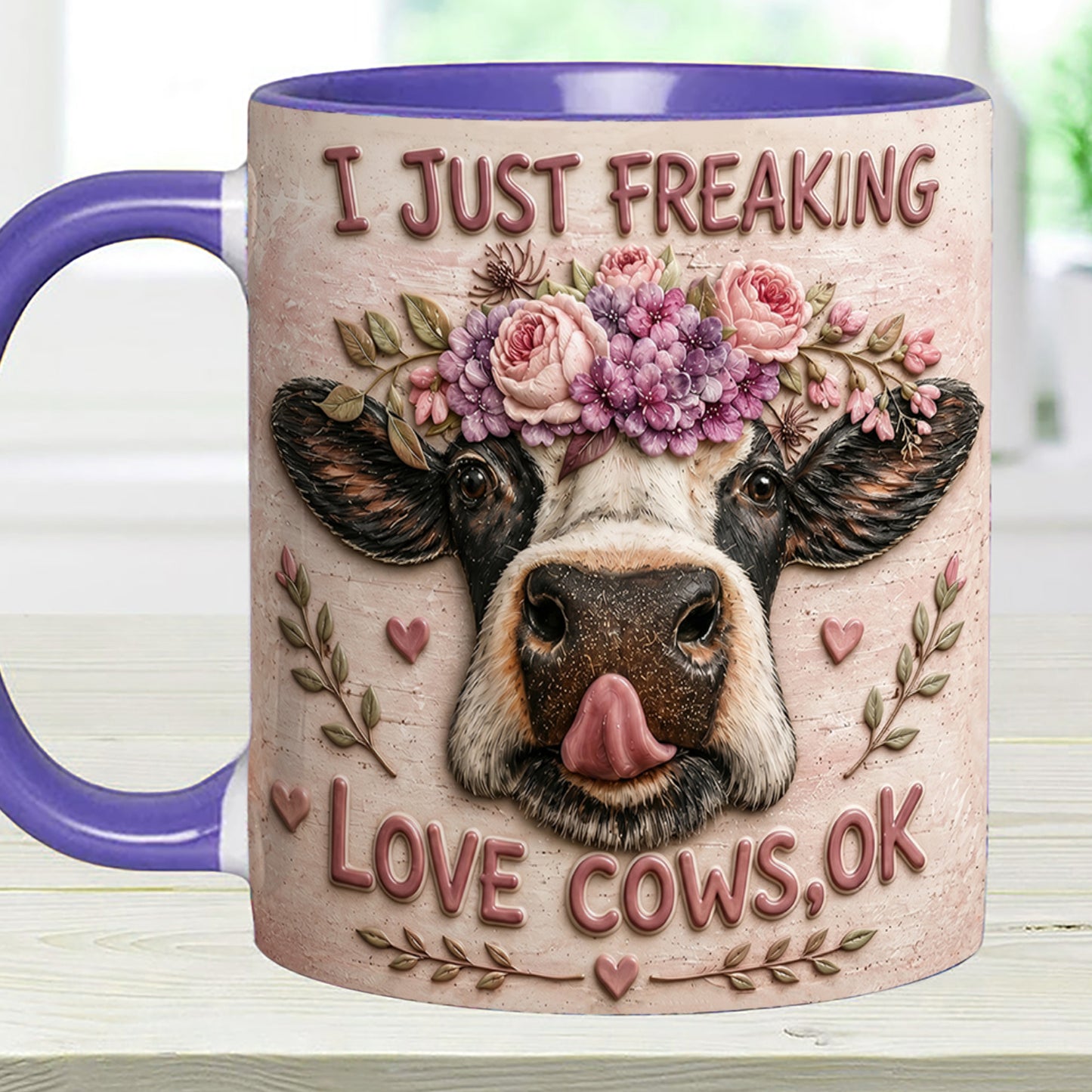 I Just Freaking - Cow Accent Mug