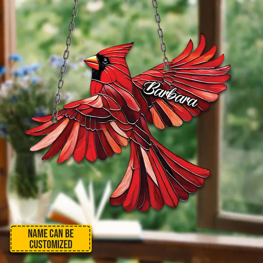 Beautiful Cardinals - Personalized Acrylic Window