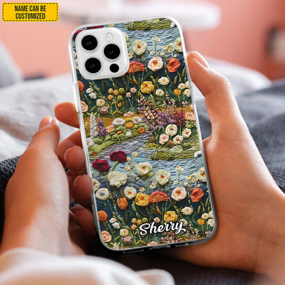 Personalized Floral Wildflower Meadow Phone Case