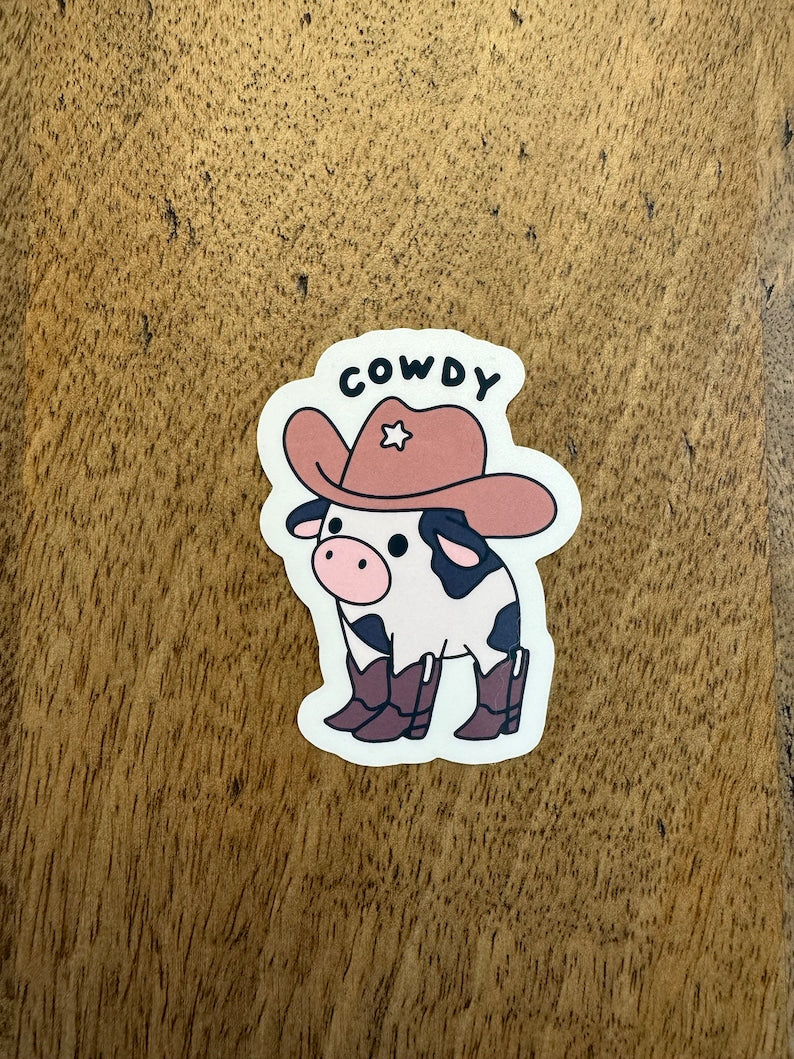 Cowdy Cowboy Sticker