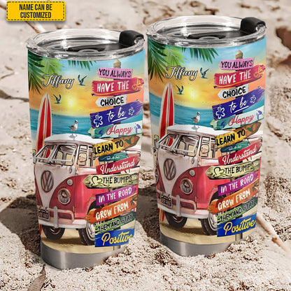 Hippie Van - Personalized Hippie Tumbler
