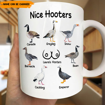 Funny Mug - Nice Hooters - Funny Gift For Women, Friends, Coworkers - Personalized Mug