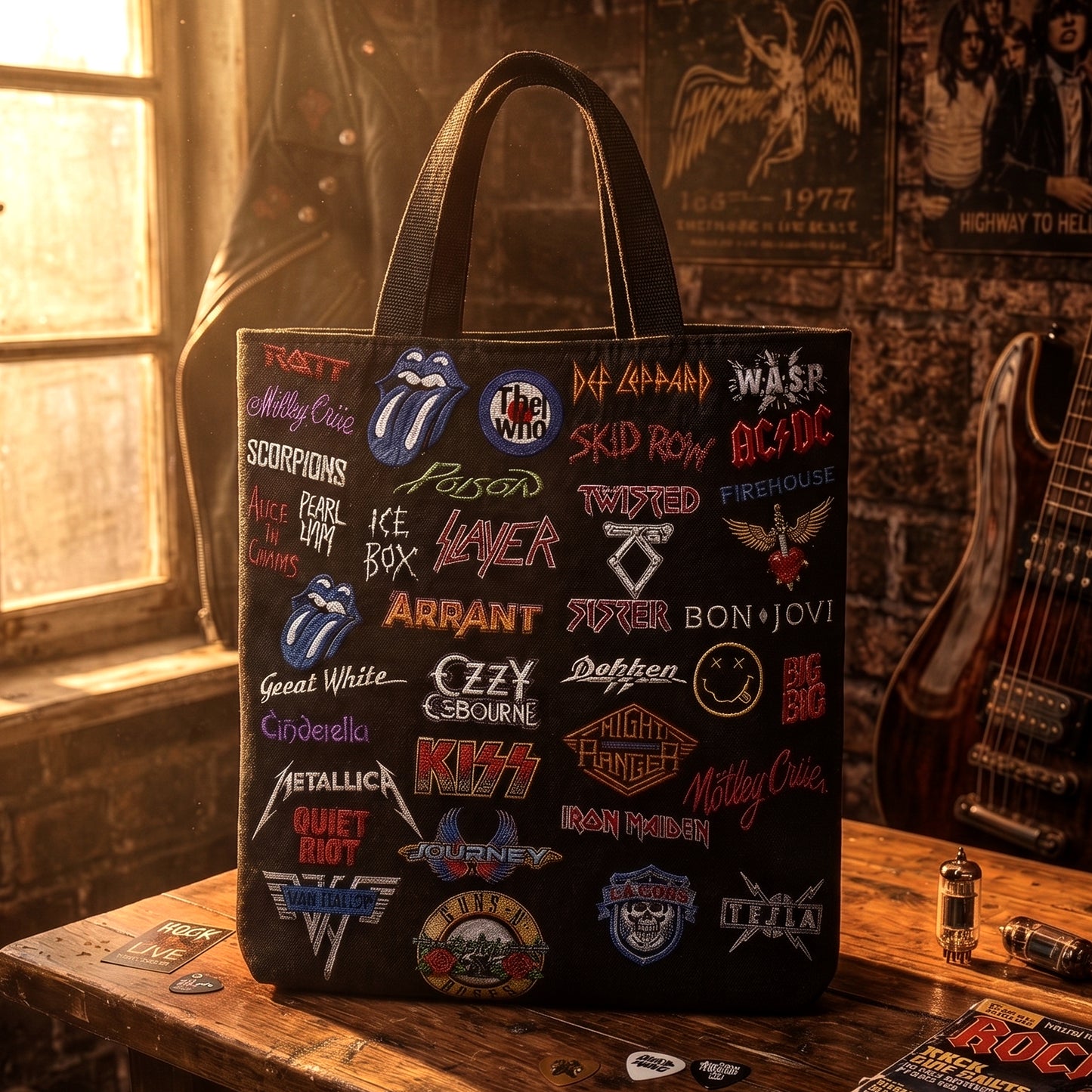 Rock Lovers - Classic Rock  Legends Editions Tote Bag Version 1