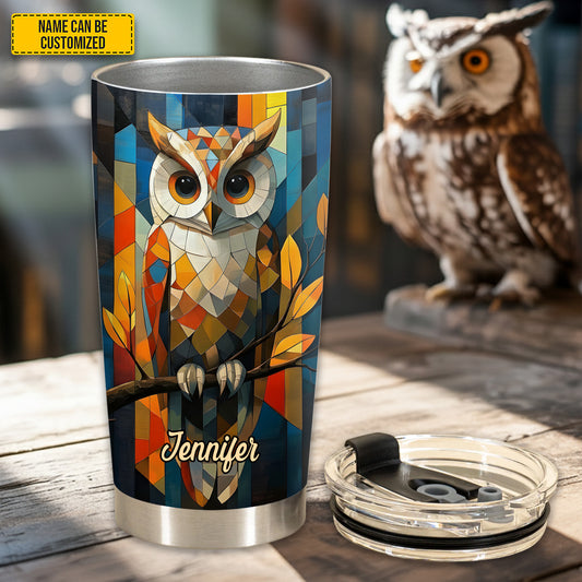 Personalized Owl Stainless Steel Tumbler