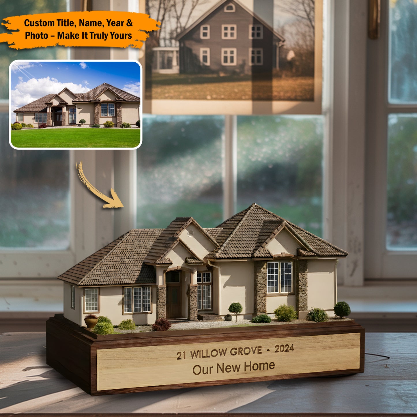 Home Memories – Personalized House Acrylic Plaque