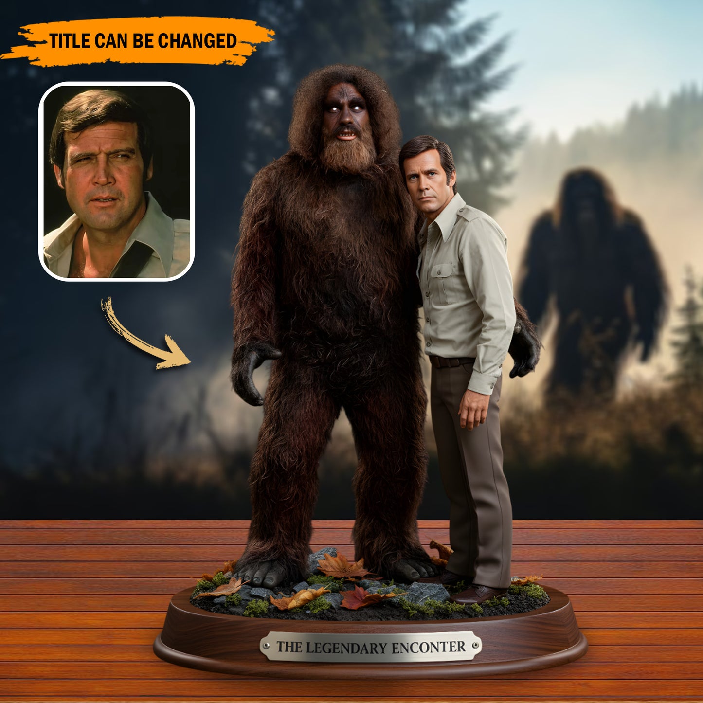 Bigfoot With Me – Personalized Best Friend Acrylic Plaque