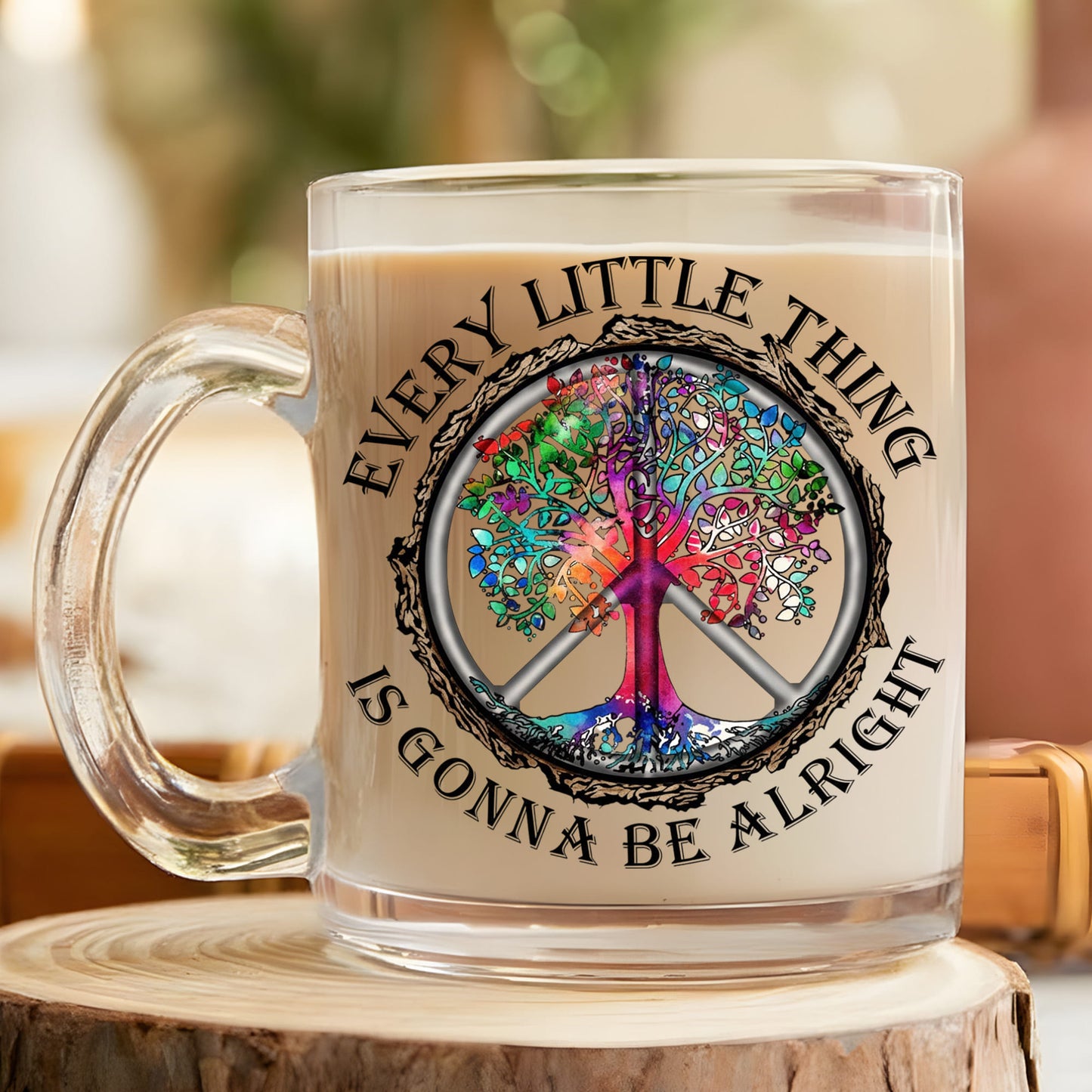 Every Little Thing Is Gonna Be Alright - Hippie Accent Mug