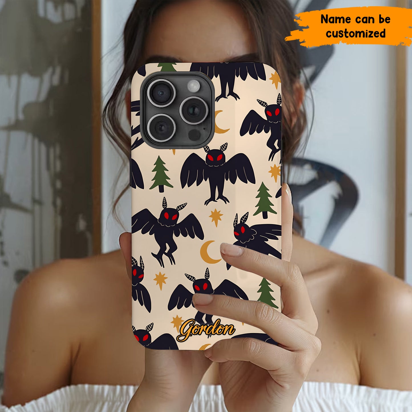 Cute Mothman Pattern - Personalized Phone Case