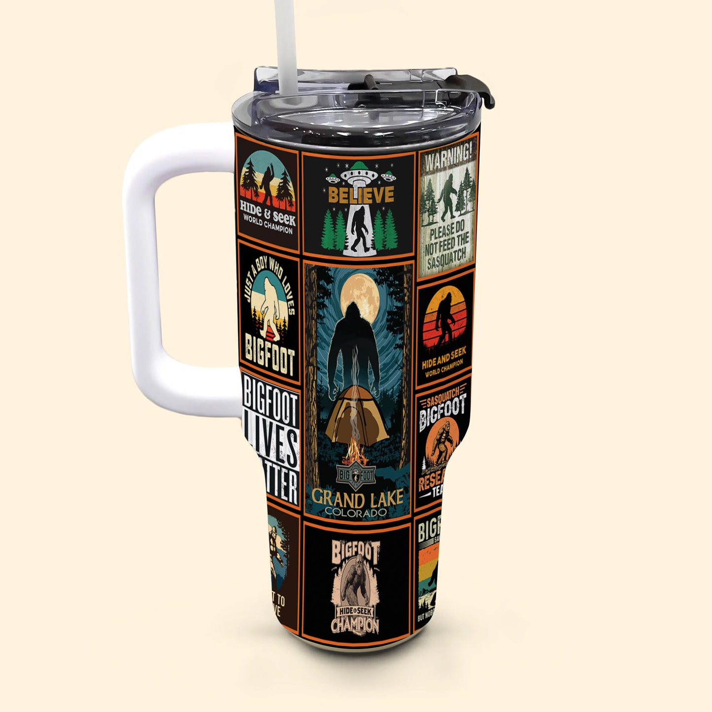 The Bigfoot Vintage Collection Tumbler With Handle 40oz