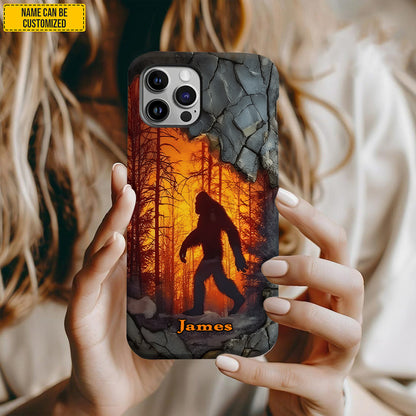 Bigfoot Forest Fire - Personalized Bigfoot Forest Fire Phone Case