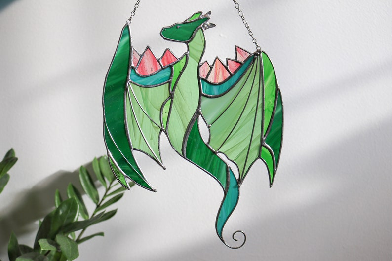 Green Dragon Acrylic Window Hanging