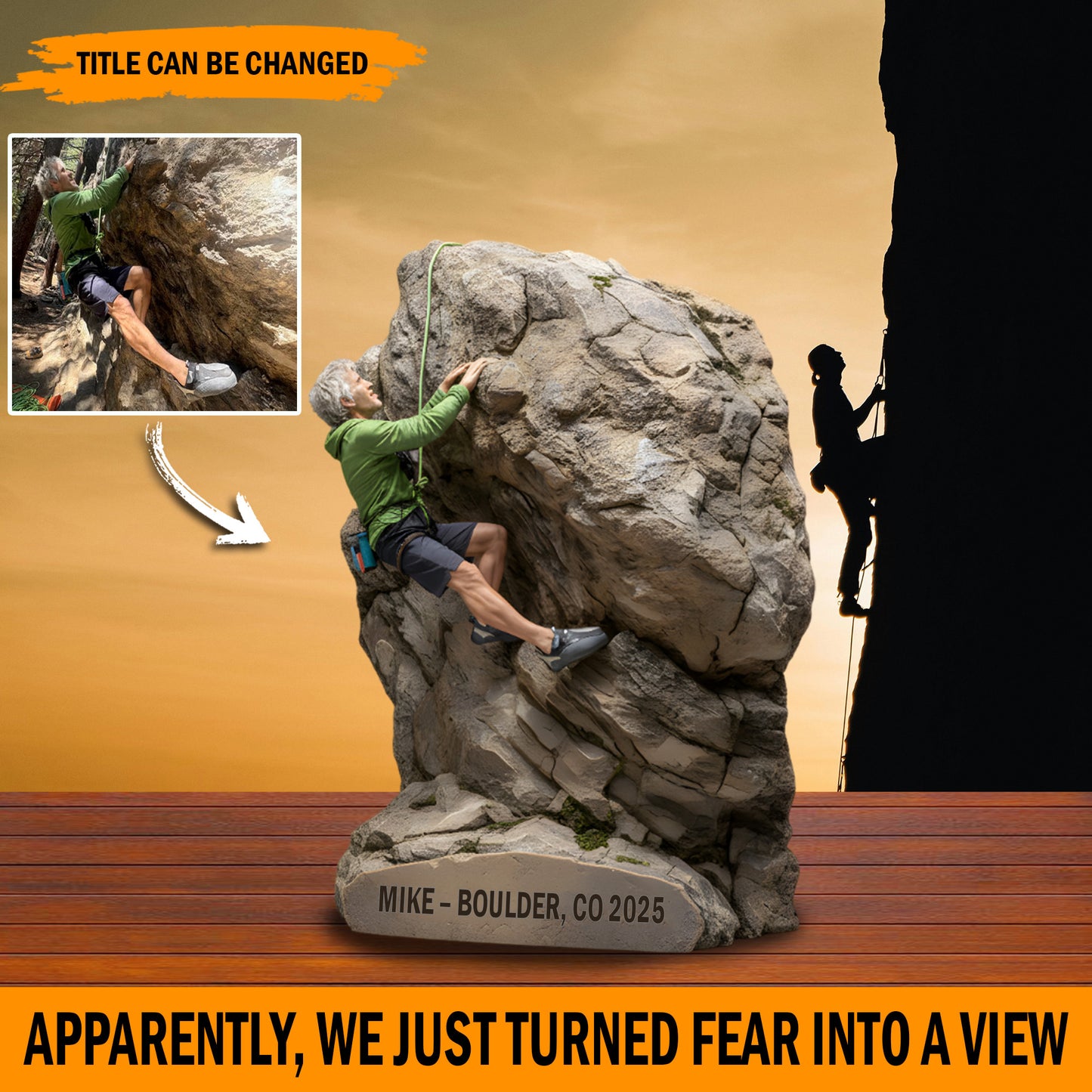 Peak Triumph – Personalized Adventure Photo Acrylic Plaque