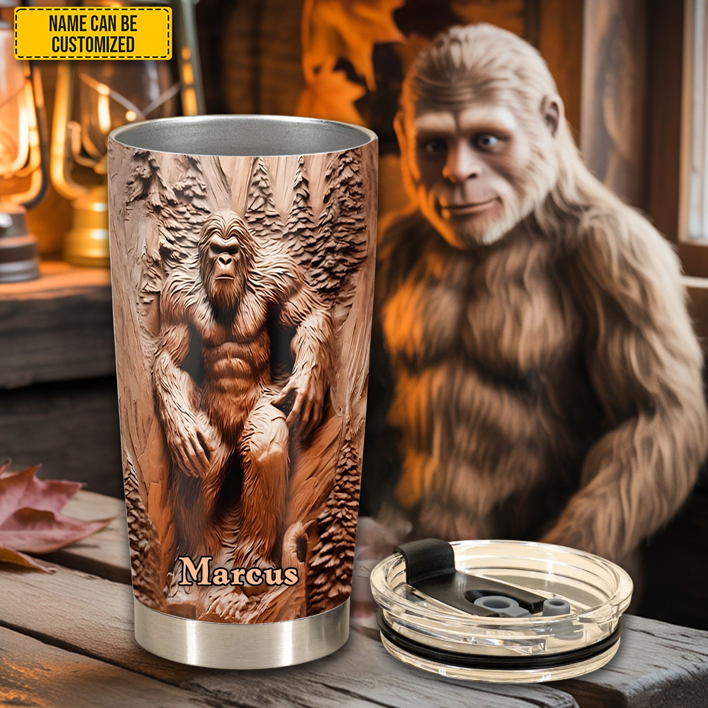 Mountain King – Personalized Bigfoot Tumbler