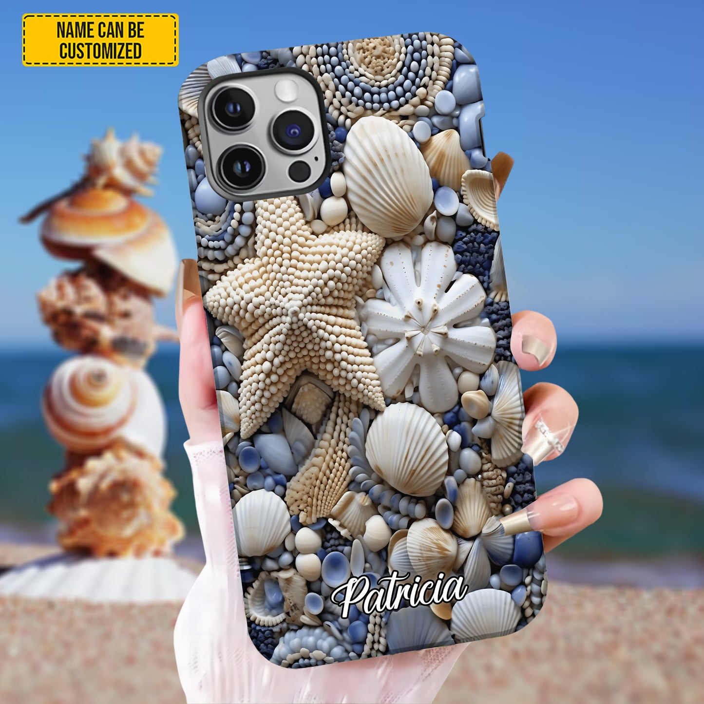 Personalized Seashell Ocean Phone Case