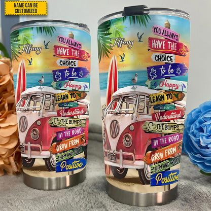 Hippie Van - Personalized Hippie Tumbler
