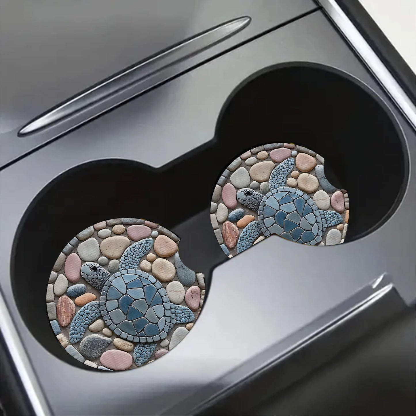 Sea Turtles Mini Decorative Car Coaster