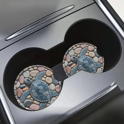 Sea Turtles Mini Decorative Car Coaster