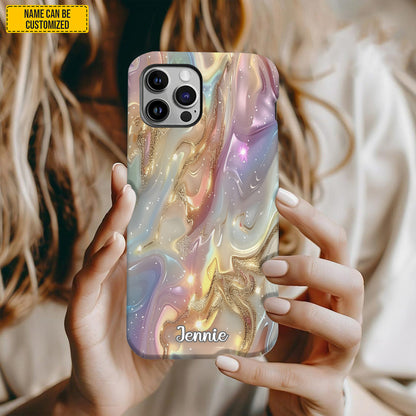 Opal And Gold Glitter phone case - Personalized Phone Case
