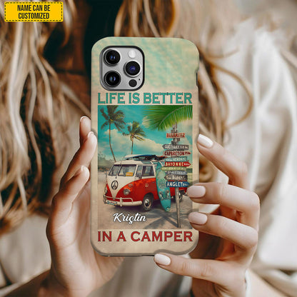 Personalized Vintage Camping Phone Case