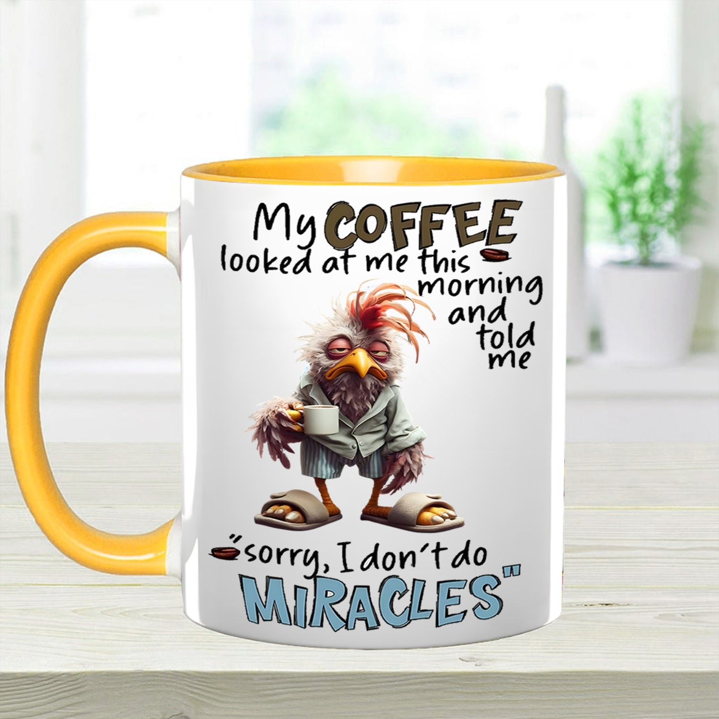 Chicken Funny Accent Mug