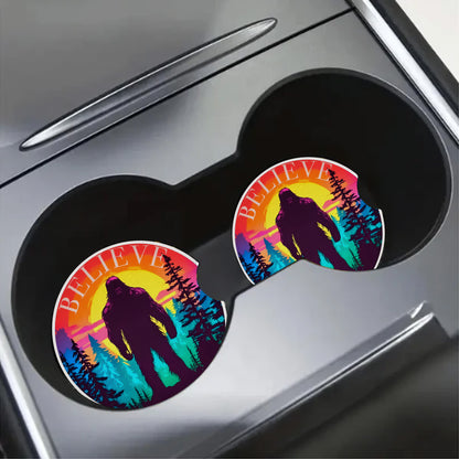 Bigfoot Believe Car Coaster