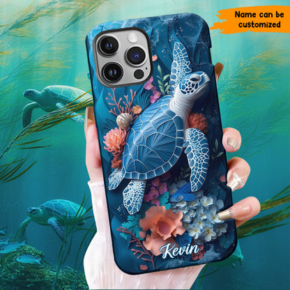 SEA TURTLES - Personalized Phone Case