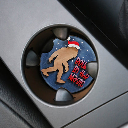 Sasquatch Believe In The Magic Car Coaster