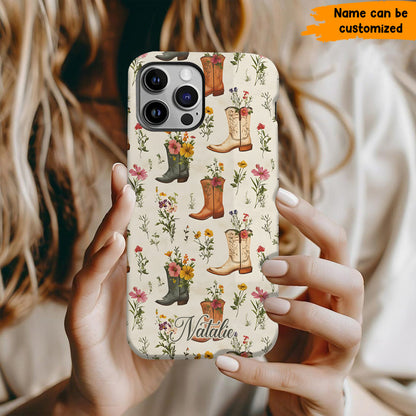 Cowgirl Floral - Personalized Phone Case