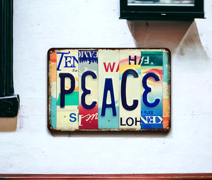Peace - Metal Sign