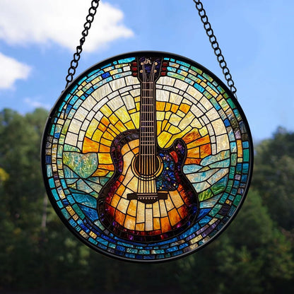 Musical Instrument Stained Glass Suncatcher