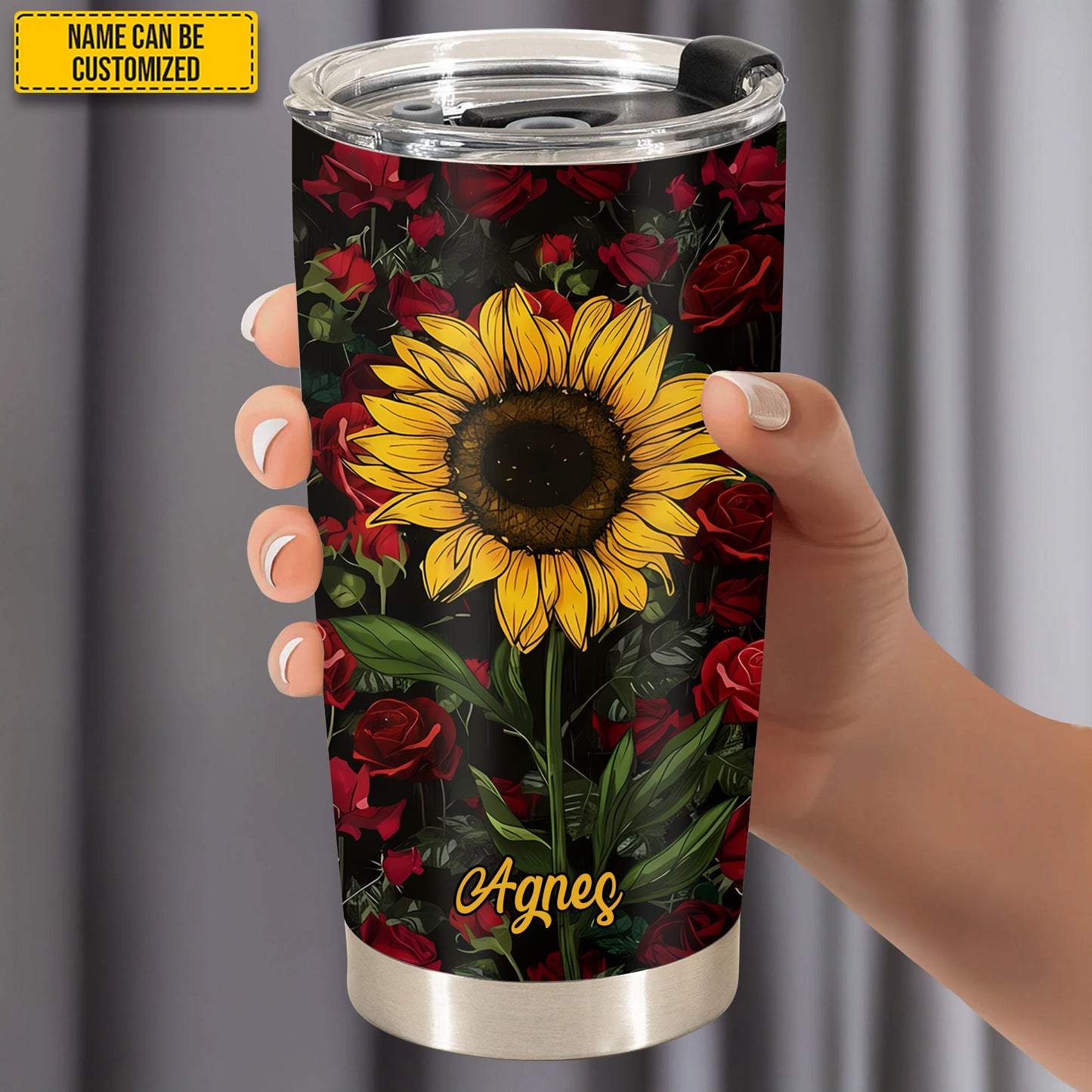 Personalized Beautiful Flower Tumbler