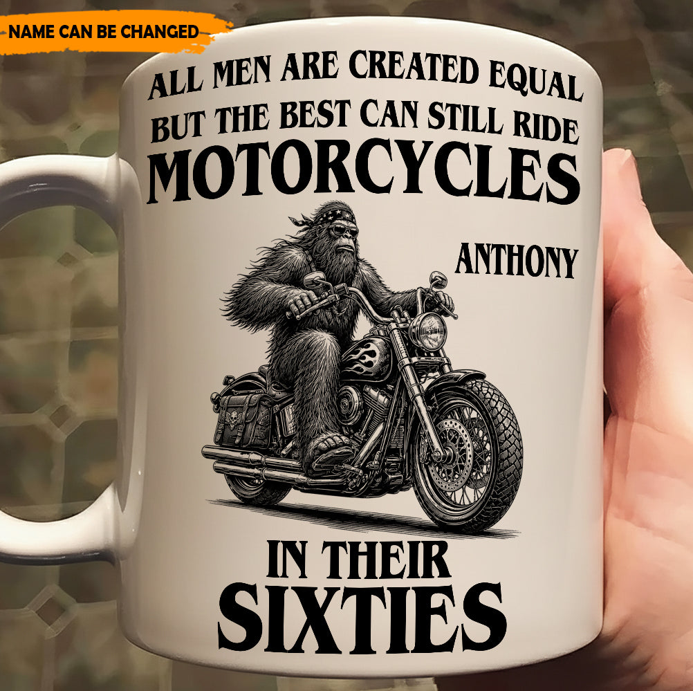 Still Riding In Their Sixties - Personalized Biker White Mug