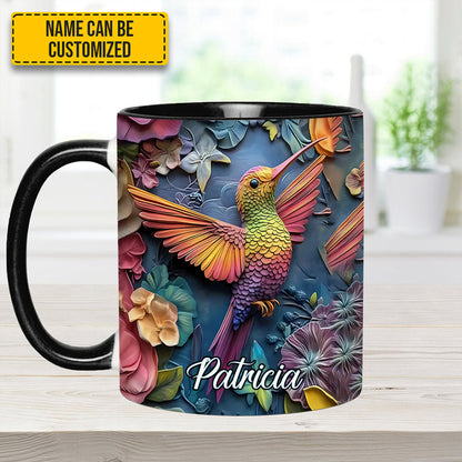 Hummingbird accent mug - Personalized Accent Mug