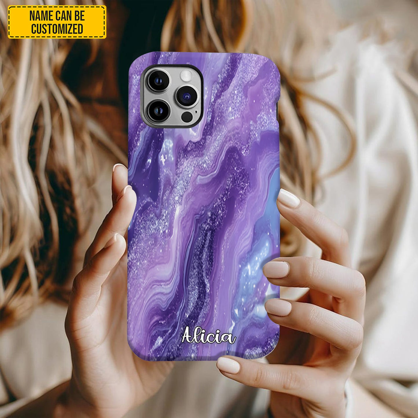 Personalized Purple Agate Phone Case