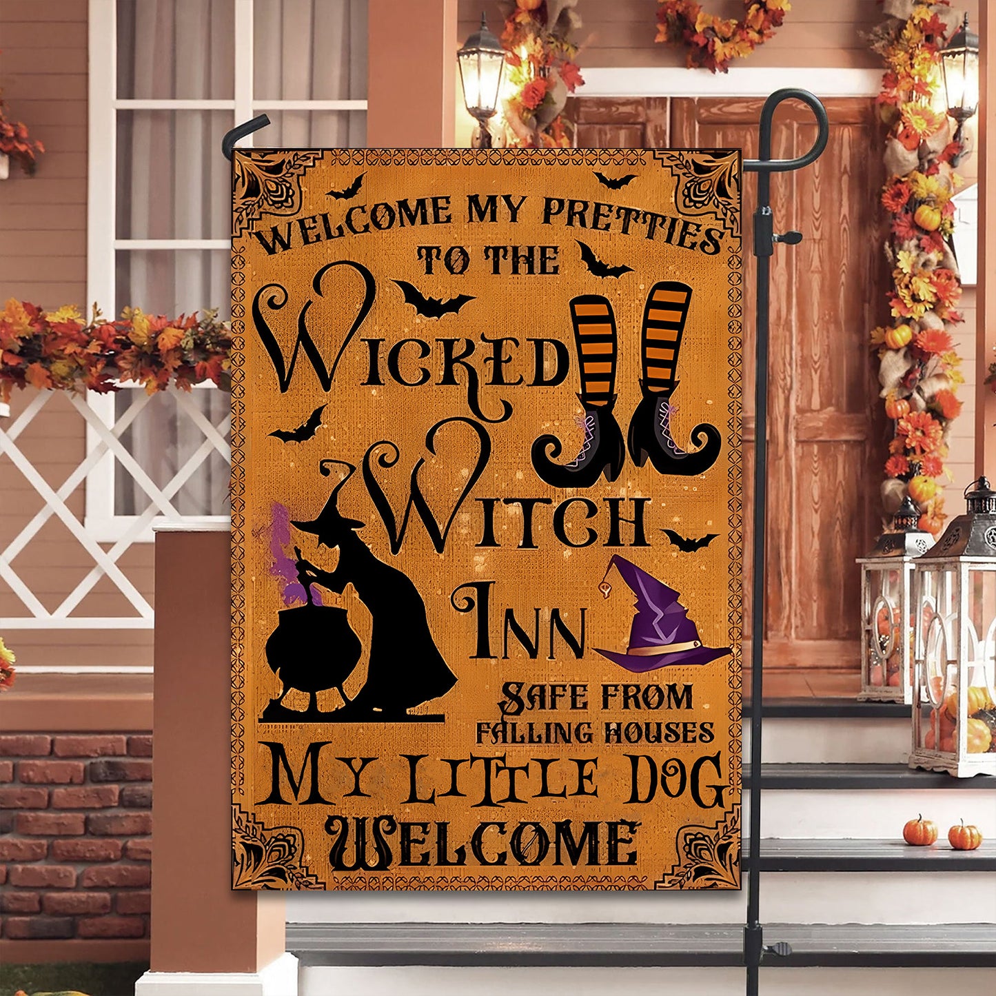 Welcome to the Wicked - Halloween Garden Flag, House Flag