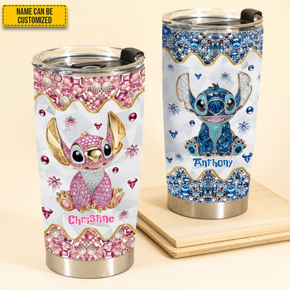Cute Couple Tumbler - Personalized Couple Tumbler, Gift For Couple