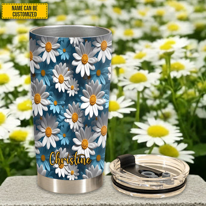Daisy Flower Tumbler - Personalized Tumbler