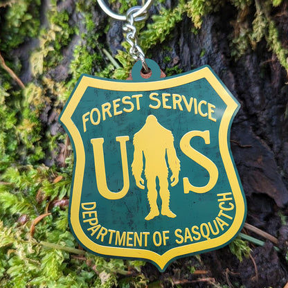 US Forest Service – Sasquatch Division Keychain