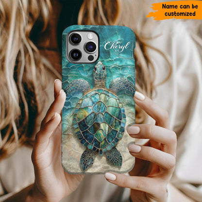 Personalized Sea Turtle Ocean Phone Case