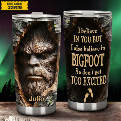 Personalized Sasquatch Face Tumbler
