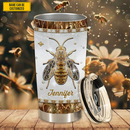 Golden Bee - Personalized Bee Tumbler