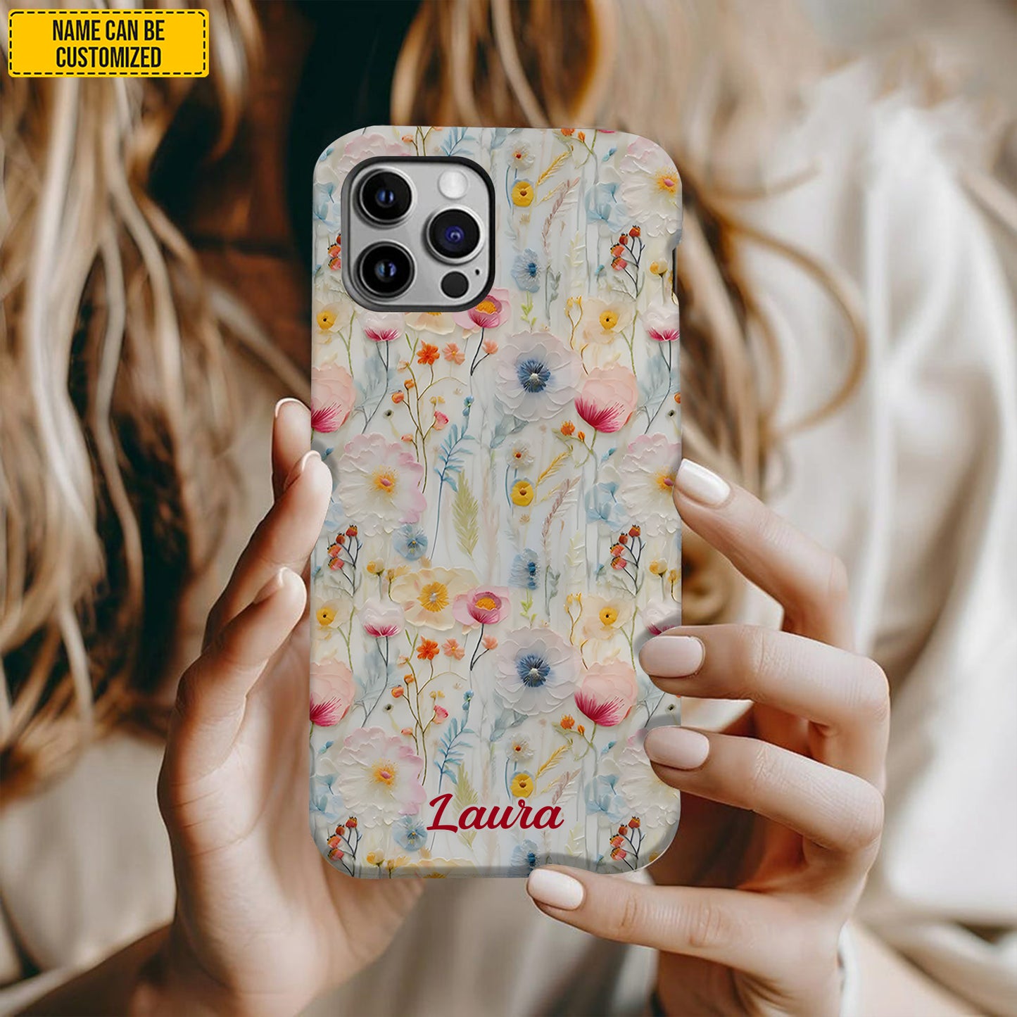 Personalized Wildflower Phone Case