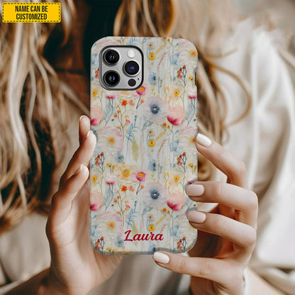 Personalized Wildflower Phone Case