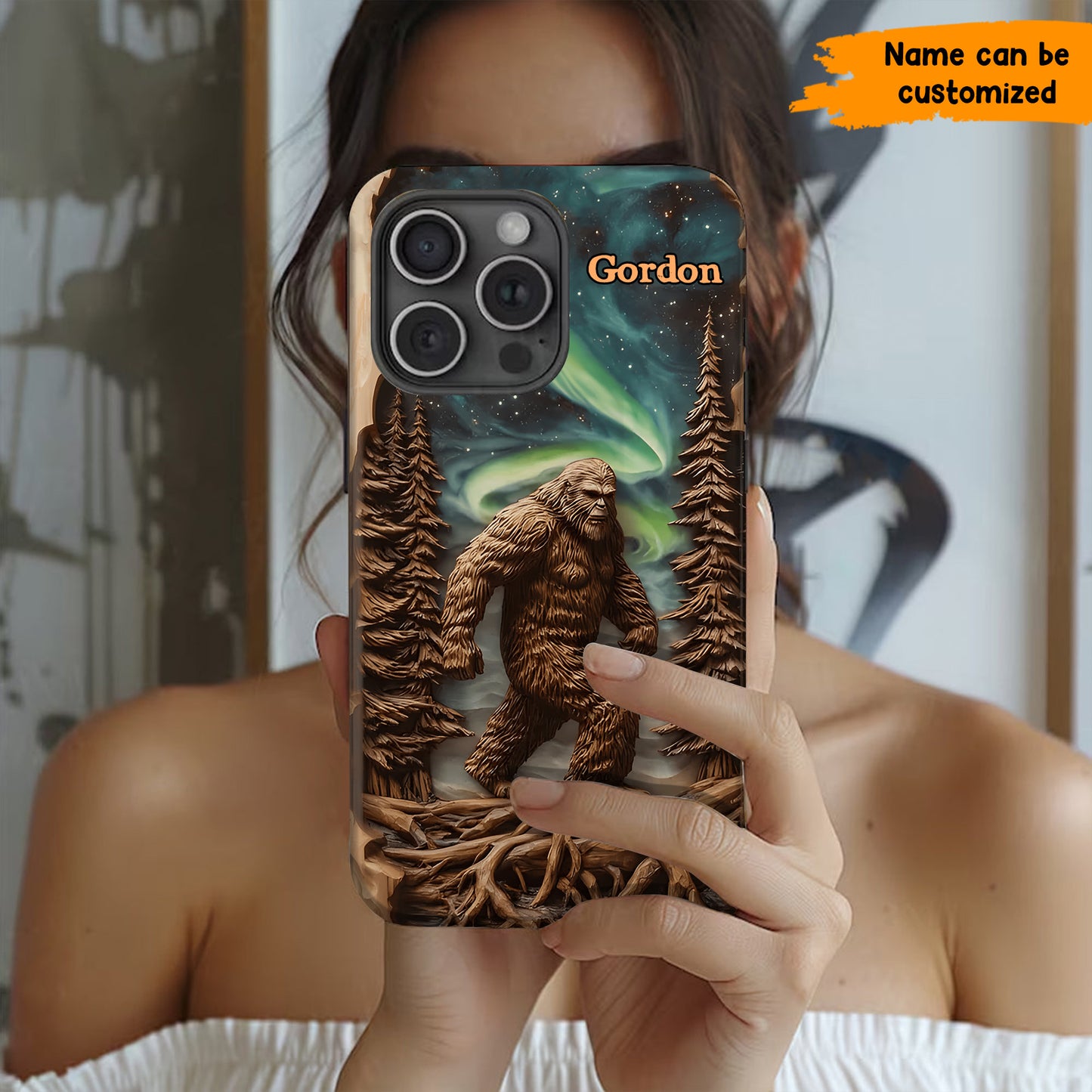 Legend in the Trees – Personalized Bigfoot Phone Case