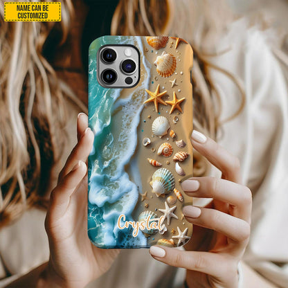 Personalized Beach Waves Phone Case