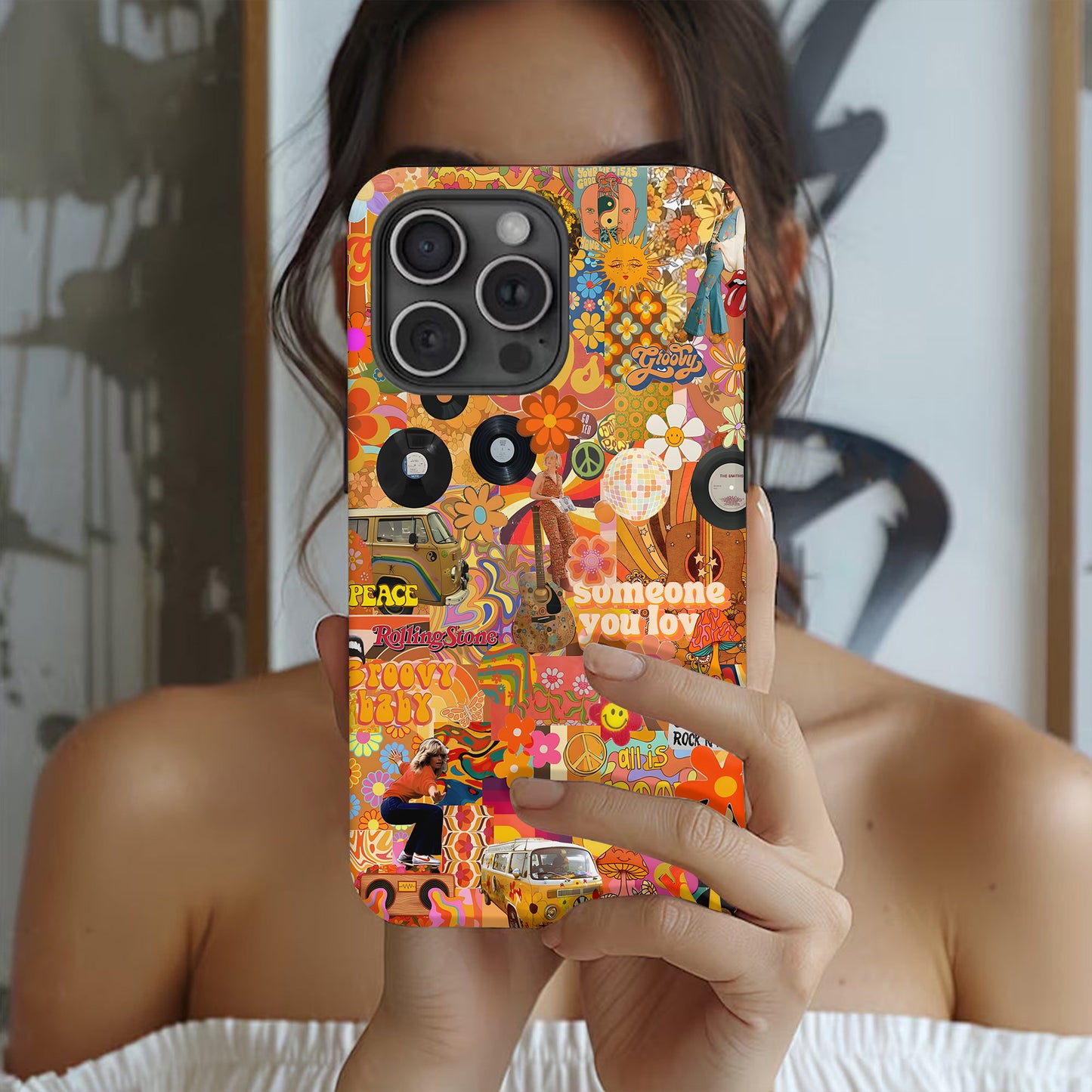 Groovy – 70s Retro Vibes Phone Case