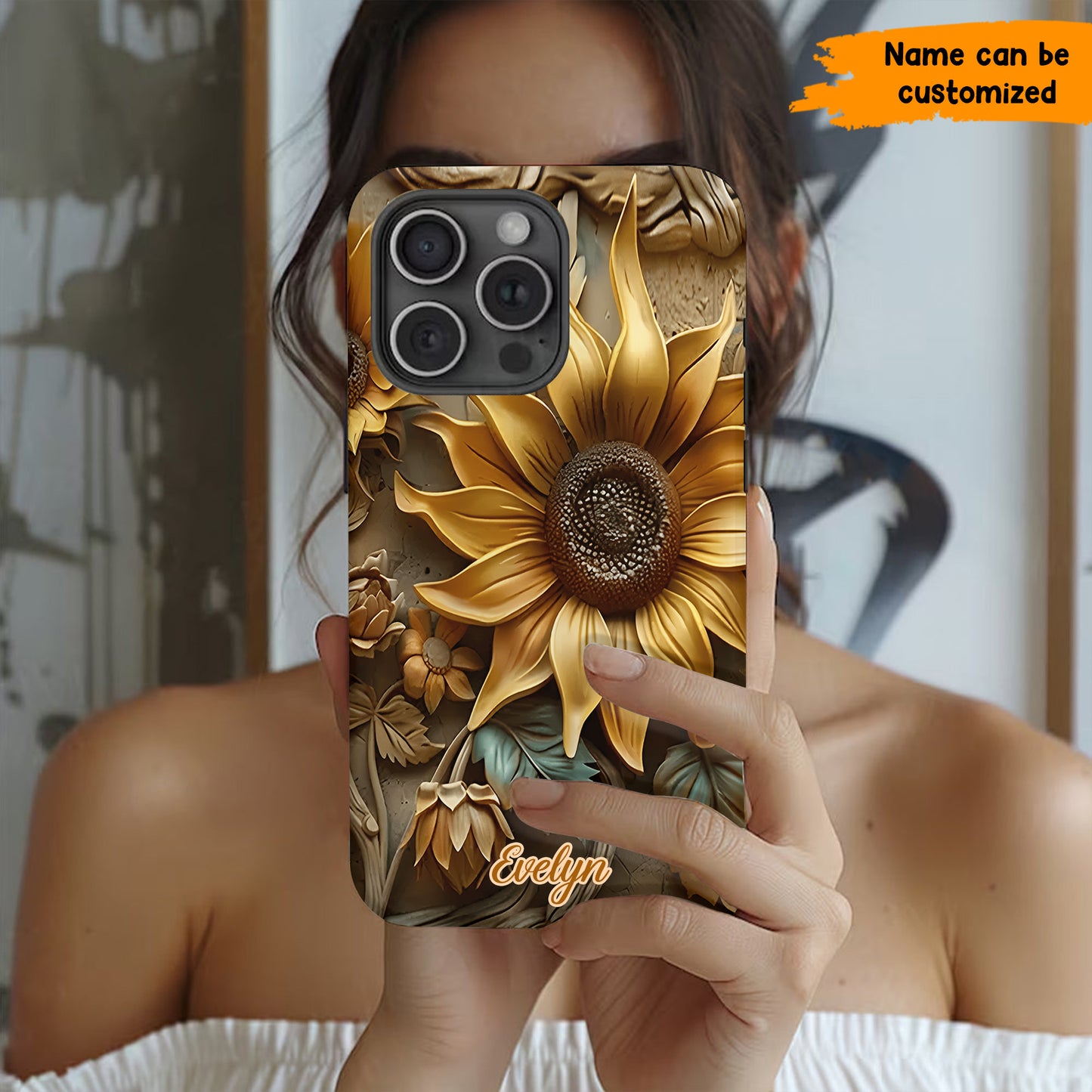 Sunflower Phone Case - Personalized Phone Case