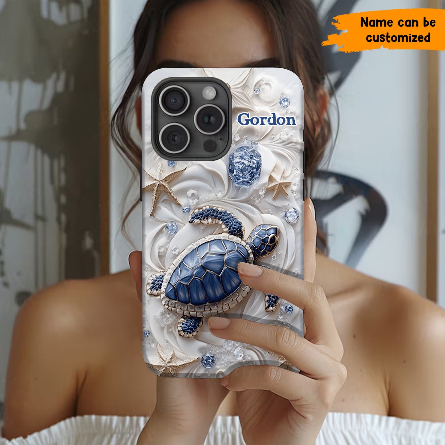 Love Turtle - Personalized Turtle Phone Case