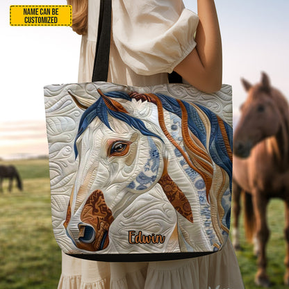 Love Horse - Personalized Horse Tote Bag