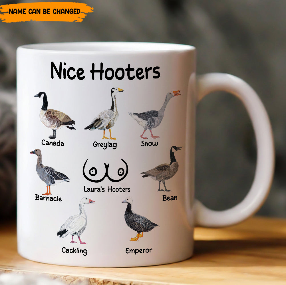 Funny Mug - Nice Hooters - Funny Gift For Women, Friends, Coworkers - Personalized Mug